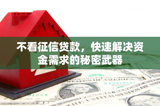 临河不看征信贷款，快速解决资金需求的秘密武器