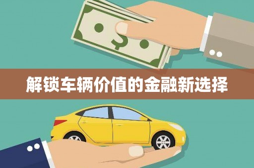 临河解锁车辆价值的金融新选择