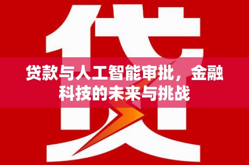临河贷款与人工智能审批，金融科技的未来与挑战