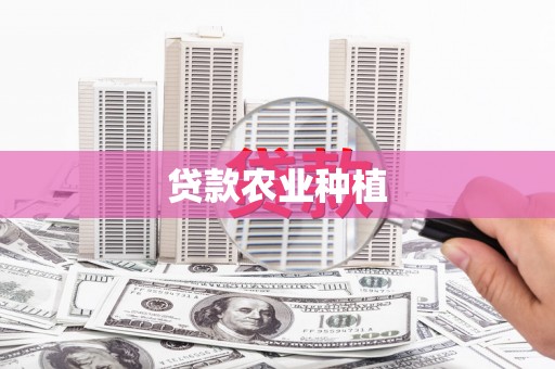 临河贷款农业种植