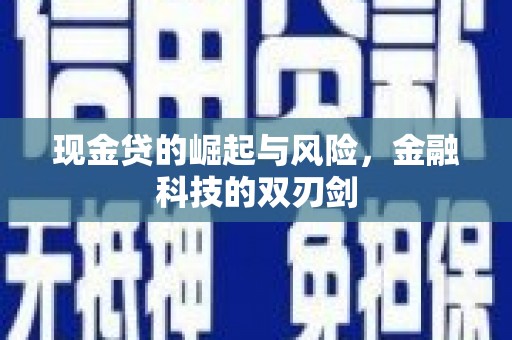 临河现金贷的崛起与风险，金融科技的双刃剑