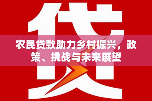 临河农民贷款助力乡村振兴，政策、挑战与未来展望