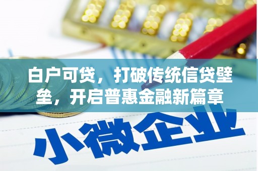 临河白户可贷，打破传统信贷壁垒，开启普惠金融新篇章